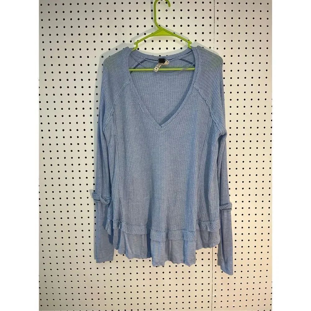 We The Free oversized thermal shirt